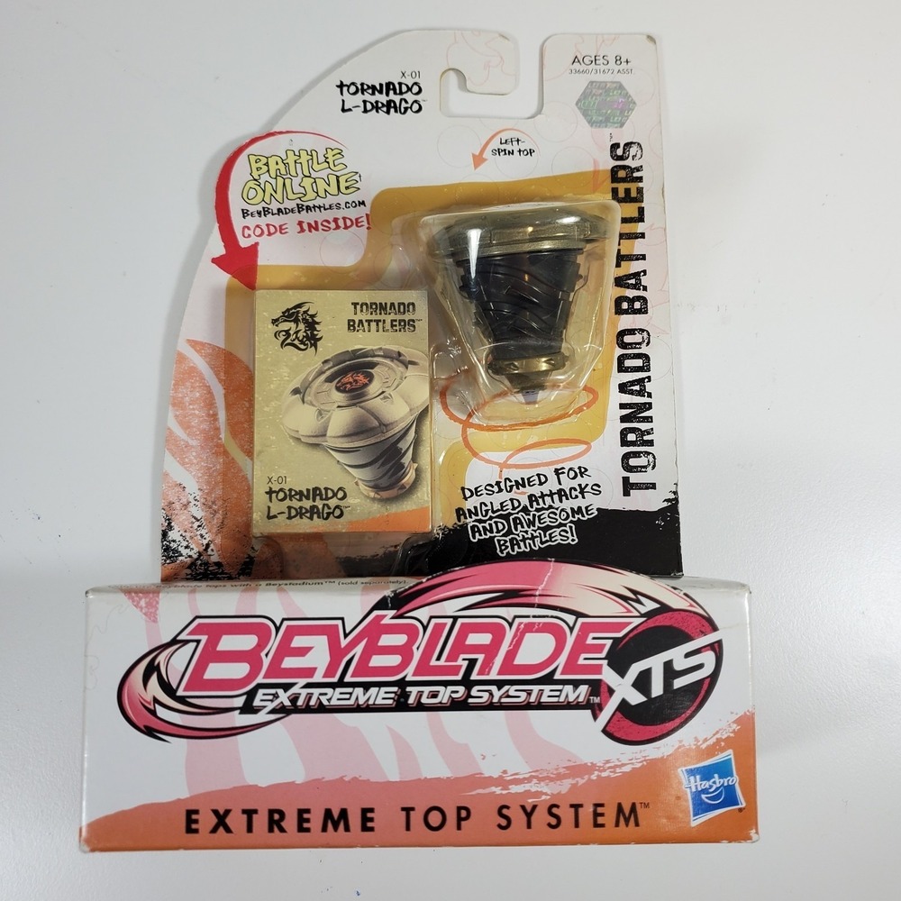 Beyblade XTS Tornado L-Drago X-01 Tornado Battlers Extreme Top System Hasbro New